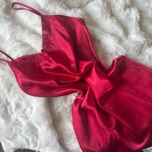 Secret-treasures Women's Red Slip Dress